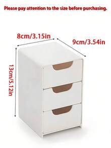 3-Layer Drawer Storage Box, Used For Storing Jewelry, Hair Accessories, Earrings And Small Items, Furniture Office Study Desk Organizer, Jewelry Storage Box, Drawer-Style Cosmetic Organizer, Bedroom Decor Desk Organizer, Home Desk Drawer Storage, Suitable For Women - Multicolor - View 11