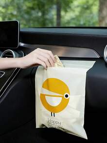 15pcs/Pack Self-Adhesive Car Trash Bags - Disposable Leak-Proof Car Garbage Bags Suitable For Children Travel And Car Cleaning - Multicolor - View 2