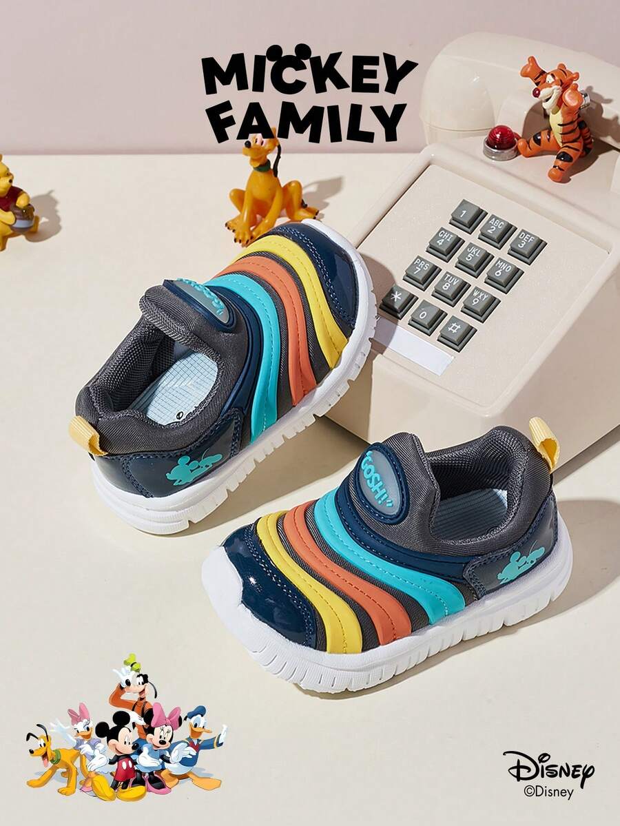 Disney 1 双米奇联名儿童运动鞋，适合日常穿着、节日、运动、户外活动，舒适、防滑、透气（男童运动鞋、男童滑板鞋、儿童运动鞋、女童运动鞋、女童滑板鞋） - 青碧色 - 查看 1