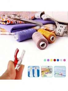 50 Pieces Of Colorful Plastic Sewing Clips - Versatile Handmade Clips Suitable For Crochet, Weaving, Patchwork, And Paper Art - Durable, Reusable, Non Slip Grip (Mixed Colors), Sewing Accessories, Weaving Tools, Decorative Handmade Tools - 50 In Multiple Colors - View 9