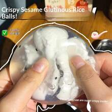 酥脆球形捏捏乐麻糬球，可塑形减压玩具，捏捏乐，椰子油减压球，软萌，舒缓压力，安抚情绪，礼物，节日礼物，生日礼物，完美礼物 - 彩色 - 查看 4