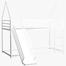 Kids Bed Frames, Headboards & Footboards - White + Iron + Bedroom - View 9