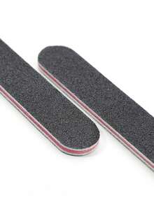 10片装 100/180目双面砂纸锉，可水洗指甲锉，可重复使用指甲抛光块，家用及美甲沙龙适用天然指甲护理工具，美甲用品 - 多色 - 查看 3