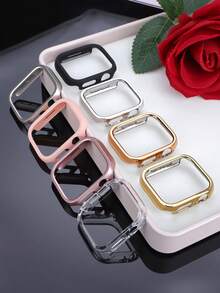 8件裝運動休閒手錶保護殼，相容 40mm、41mm、42mm、44mm、45mm、46mm、49mm，時尚簡約防震耐用硬 PC 保護殼（不含玻璃），相容 Ultra/12/11/10/9/8/4/6/5/4/SE 系列，男女皆適，佩戴舒適，觸控靈敏 - 多色3 - 查看 12