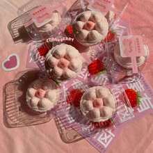 柔软、慢回弹逼真草莓蛋糕造型挤压玩具，减压解压玩具 - 彩色 - 查看 2