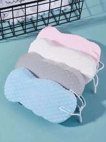 1pc Pink Exfoliating Sponge, 3D Painless Exfoliating Towel, Suitable For Bathroom Use, Can Be Used As Birthday, Mother's Day, Valentine's Day Gift, Also Can Be Used As Storage Bag, Organizer, Hair Clip Holder, Etc. - A - View 5
