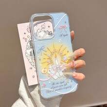 1个极简云朵蜡烛设计手机壳 - 兼容 17 Air、16、15、14、13、12、11 Pro Max Plus，简约时尚手机壳 - 淺藍色 - 查看 2