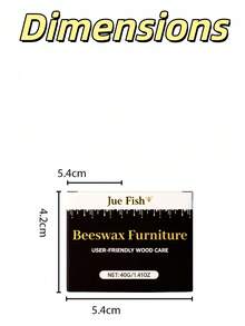 1 pieza Cuidado de muebles de cera de abeja - Renueva, limpia, pule y brilla los muebles de madera. También es un limpiador, pulidor, restaurador y acondicionador de muebles de madera que previene las grietas y protege los pisos de madera dura. - De Estado sólido - Ver 11