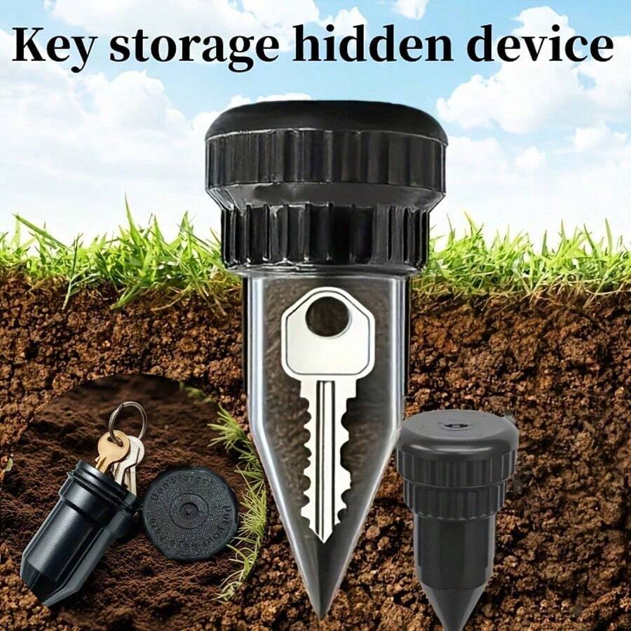 1/2pcs Realistic Watering Can Key Holder, Hidden Key & Coin Storage Container To Prevent Loss - Multicolor - View 1