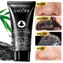 1Pcs Blackhead Remover Mask - For Women And Men - Activated Charcoal Peel Off Face Mask - Deep Pore Cleaner Nose Blackhead Remover Pore Release - Black Head Remover For Face - A - 查看 4
