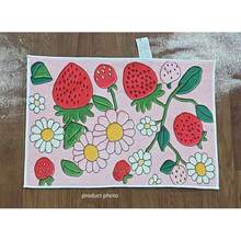 1 pieza Felpudo de entrada con diseño de fresa rosa, alfombra pequeña, felpudo de bienvenida, alfombra, felpudo de piso, felpudo de entrada exterior, alfombra de cocina, decoración del hogar, felpudo de entrada principal, alfombra pequeña de área, felpudo exterior, decoración del hogar, alfombra de área, alfombra de jardín, alfombra lavable - Multicolor - Ver 10