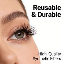 14 Pairs False Eyelashes Natural Look Soft Winged End Eye Elongated  Eyelashes Eye Lashes Strip Lashes,Lashes,Eyelashes,Lashes - màu đen - Xem 5