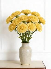 Artificial Carnations, Silk Carnations, Artificial Flower Stems, Finished Artificial Bouquets, High-End Living Room Decorations, Wedding Floral Arrangements, Suitable For Wedding Center Decorations, Bridal Bouquets And Table Settings, Bridal Showers, Table Settings, Home Parties, Mother's Day, Valentine's Day, Christmas, Weddings, Birthday Party Decorations And Gifts. - Multicolor - View 8