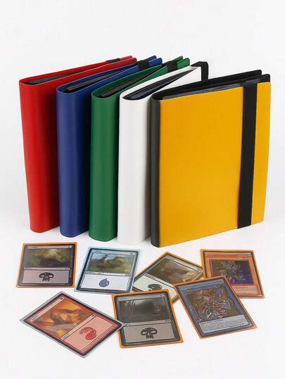 360 Card Binder For Trading Cards – Large Capacity 9-Pocket Card Album With Elastic Strap, PP Cover – Fits, MTG, Sports & Kids Cards