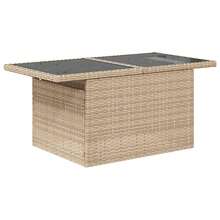 vidaXL 9-Teiliges Gartensofaset Mit Kissen, Beige Polyratten - Beige - Visualizzare 6