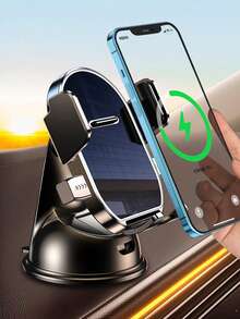 360° Rotatable Dashboard Phone Holder - With Suction Cup Base, Auto-Lock Mechanism, Anti-Shake, Universal Car Navigation Mount - Suction Cup Holder - View 3