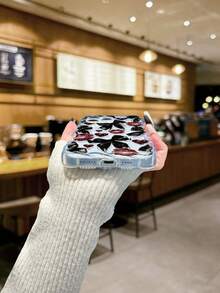 Lip Bow Tie Painted Braided Wavy Edge Elegant TPU Painted Anti-Drop Phone Case Compatible With IPhone 17pro/17Air /17/17promax 16/11/16pro/16plus/16promax/16e/15Promax/13/14/12/XS/XR/7G/8PXR /7/8, Suitable Compatible With Iphone 15Promax, 13, 14, Soft Shell, P12, Anti-Drop, X, Braided Wavy Edge, 12/14, TPU Anti-Drop Soft Shell Phone Case - Multicolor - View 6