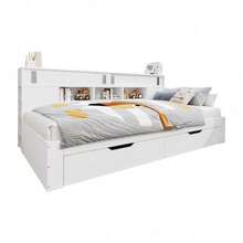 Kids Bed Frames, Headboards & Footboards - White + MDF + 90cm*200cm - View 9