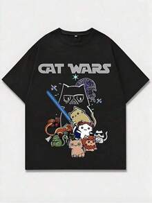 Men Outdoor Tees & Tanks - Black - View 1