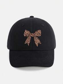 1顶幼儿女童棒球帽（3-7岁）——可爱豹纹蝴蝶结装饰遮阳帽，柔软可调节防紫外线，非常适合返校、游乐场玩耍、家庭远足和夏季户外探险。 - 蝴蝶結 - 查看 11