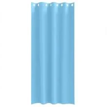 vidaXL 2 Stück Verdunkelnde Vorhänge Mit Ringen, Himmelblau, 245 X 140 Cm - one-size - View 4