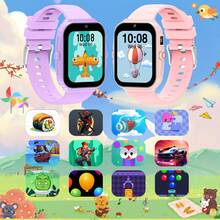 2025 New Kids Smart Watch, 300mAh Large Capacity Battery, 1.83" Touch Screen, Built-In 18 Games, Pedometer, Camera, Flashlight, Alarm Clock, Photo Album, Games, Calendar, Countdown, Calculator, Stopwatch And Other Functions - Multicolor - View 3