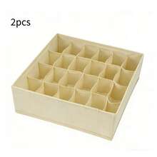 1/3 Pcs Large Wardrobe Organizer Set, Washable Drawer Storage Boxes For Underwear & Accessories, Ideal For Holiday Gifts And Seasonal Organization Like Christmas, Thanksgiving, New Year, Valentine's Day; Fashionable Foldable Storage Bags Keep Your Closet Neat And Tidy; Functional And Decorative, Maximizing Space And Reducing Clutter, Perfect For Stylish Enthusiasts - Multicolor - View 18