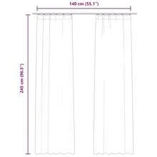 vidaXL 2 Stück Verdunkelungsvorhänge Mit Haken, Samt, Creme, 140x245cm - Tagli Unica - Visualizzare 7