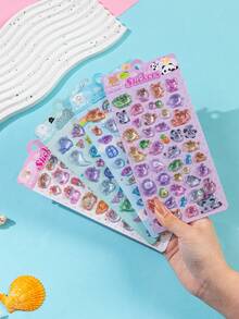 Bộ 1 miếng dán epoxy 3D hình động vật hoạt hình dễ thương mới năm 2026 | Miếng dán ốp điện thoại, các chủ đề bao gồm chó, mèo, gấu trúc, gấu, khủng long, lợn và các động vật đáng yêu khác. - Nhiều màu - Xem 5