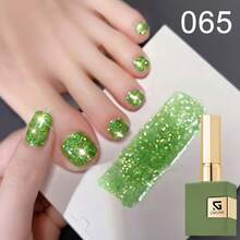GMUME 3件組 16ml 翡翠綠指甲油套組 #025 #029 #065 聖帕特里克節聖誕節假期美甲 螢光深綠色亮片閃光色 需搭配三步底層油與頂層油 - 彩色 - 查看 9