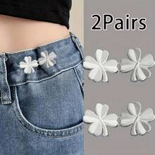4-Leaf Clover Detachable Buckle Waist Cincher, Adjustable Waist Reducer For Jeans Without Sewing - Multicolor - View 16