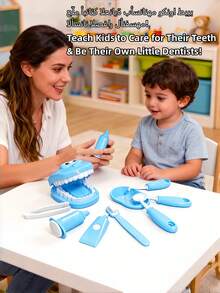 Dentist Examination Teeth Model Role Play Dental Check-Up Toy, Includes Teeth And Oral Model - Pretend Dentist Set For Boys And Girls, Educational Dental Care Learning, Children Dentist Role Play Toy, Can Be Used For Doctor And Nurse Roleplay, Dentist Game Set, Pretend Play Toy - Multicolor - View 11