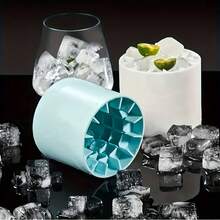 2pcs/Set Silicone Ice Cube Trays, Easy To Use And Durable, Suitable For Making Ice Cubes, Ice Buckets And Glasses, Cylindrical Ice Cube Molds - Easy To Use, Durable Mini Cup Ice Buckets, Shaved Ice Supplies Freezer Ice Tray - Multicolor - View 3