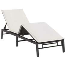 vidaXL Sonnenliege Mit Auflage Schwarz Poly-Rattan - B - View 5