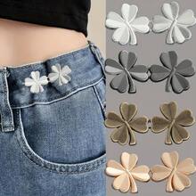 4-Leaf Clover Detachable Buckle Waist Cincher, Adjustable Waist Reducer For Jeans Without Sewing - Multicolor - View 15