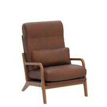 sillones para recamaraKarl Home Accent - Silla moderna de mediados de sio con almohada de tela bronceadora tapizada con marco de madera maciza y cojín suave para sala de estar recámara balcón café - Marrn - Ver 5