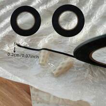 1卷自粘美甲法式线条贴纸，微笑线条条纹美甲导贴，塑料美甲贴纸，美甲模板贴纸，美甲配件胶带，美甲用品 - 彩色 - 查看 8