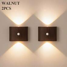 Smart LED Wall Light With Motion Sensor, USB Rechargeable, Infrared Sensor, Magnetic Detachable Nightlight, 3 Lighting Modes (Dimmable) - Modern Square/Recessed Design, Suitable For Entryway, Cabinet, Bedroom, Entrance - Easy Installation, Wall Lamp, Wall Decor, Bedroom Wall Light, Wall Light, Corridor Sensor Light, Sensor Light, Wall Stick Light, Corridor Light - Multicolor - View 13