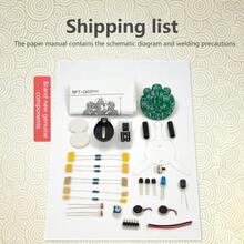 Movimiento fotosensible electrónico Firefly, piezas de bricolaje para principiantes, aprender a soldar, Kit divertido, regalo hecho a mano apto para experimentos de estudiantes - Verde - Ver 2