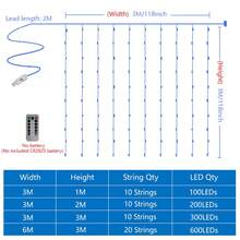 1pc USB Powered Curtain LED String Light, 8 Modes Festive Lighting, Atmosphere Lamp For Indoor Wedding Birthday Party Bedroom Window Living Room Decor (Remote Control Excluded) - USB Curtain Light - View 8