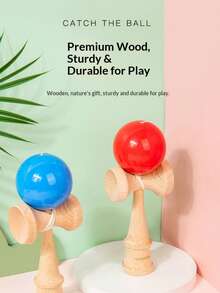 Brinquedo Interativo de Primavera 2026 - Bola de Habilidade Japonesa de Madeira - Competição de Kendama - Exercício de Coordenação Motora - Artesanato DIY - Brinquedo Inteligente para Adolescentes - Brinquedo de Alta Qualidade - Resistente ao Desgaste/Antiqueda - Ideal para Decoração de Mesa - Ideal para Cesta de Páscoa - Presente de Páscoa - Alívio do Estresse - Brinquedo para Campus - Brinquedo para Atividades ao Ar Livre - Brinquedo de Viagem - Presente de Aniversário Exquisito - Presente Perfeito - Brinquedo Surpresa - Multicolorido - Ver 5