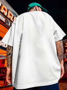 Streetwear T-Shirt Yeshua Jesus Salvation Messiah Gospel Print - trắng - Xem 3