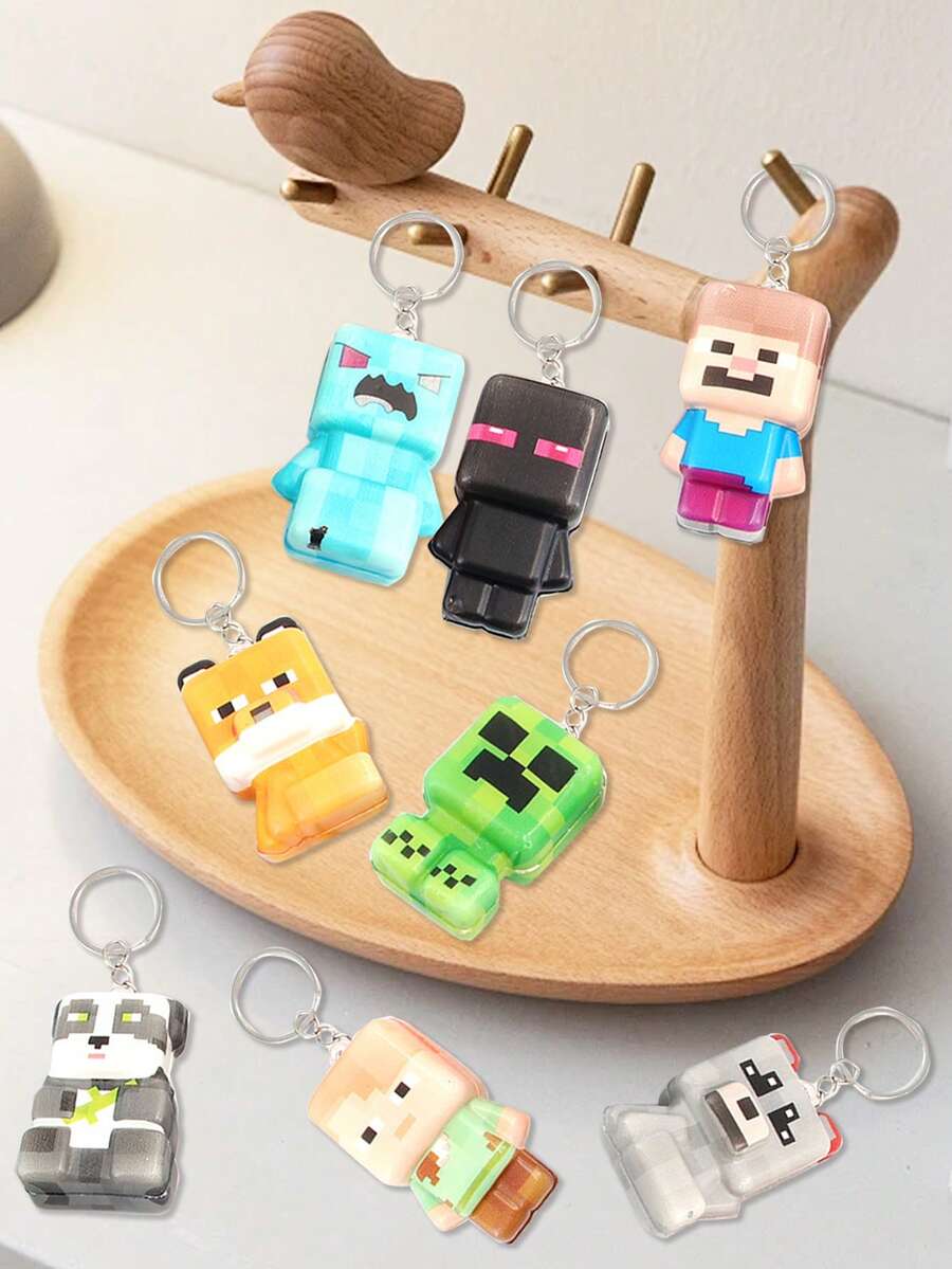 Minecraft My World Slow Recovery Squeezing Joy Keychain, Internet-Famous Stress Relief Keychain - Multicolor - View 1