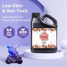 500克/1000克透明UV固化环氧树脂首饰制作套装，快速固化UV活化透明树脂，适用于首饰制作 - 多色 - 查看 5