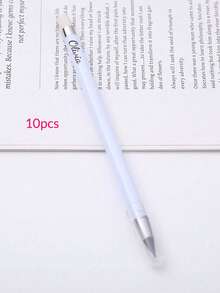 定制款永不干涸铅笔，先进技术，永不断墨，马卡龙色系，无需削尖，不易折断，可擦除，返校季必备，多功能，装饰性强，可重复使用，时尚现代，色彩缤纷，可爱复古，卡通风格，卡哇伊风，可定制，个性化，独一无二，适用于员工、客户、学生、商务/工作/办公、学校、办公及学习用品、圣诞装饰，书写流畅 - 彩色 - 查看 12