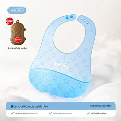 1 st uppgraderade silikonhaklappar, vattentäta salivhaklappar, tunna haklappar för spädbarnsmatning, lämpliga för 0-3 år pojkar och flickor, bedårande tryckta haklappar