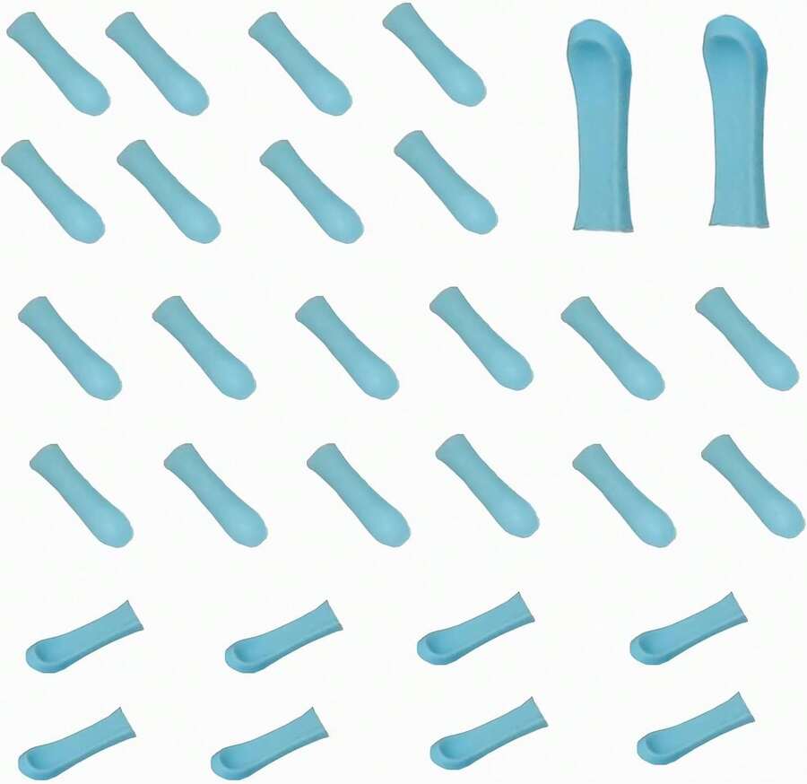 100pcs Ear Wax Removal Tool Replacement Tips Blue - Màu xanh lam - Xem 1