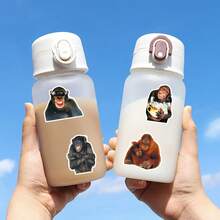 50张疯狂猴子乙烯基贴纸，美观实用，适用于剪贴簿、日记、保险杠、滑板、水瓶、头盔、水杯、汽车贴纸等。 - 隨機 - 查看 7