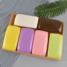 1个长蛋糕造型挤压玩具 - 柔软Q弹玩具 - 解压玩具 - 史迪奇玩具 - 旅行玩具 - 课堂解压玩具 - 迷你洗澡玩具 - 圣诞文具减压球，生日礼物，完美礼物，复活节礼物，圣诞节礼物，万圣节礼物，圣诞礼物，玩具，游戏 - 彩色 - 查看 3