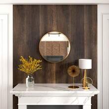 1 Roll Thick Brown Wood Grain Self-Adhesive Wallpaper, Removable & Waterproof, Suitable For Furniture, Cabinets, Walls, Dining Tables, 45cm X 100cm/300cm/500cm - B - View 7